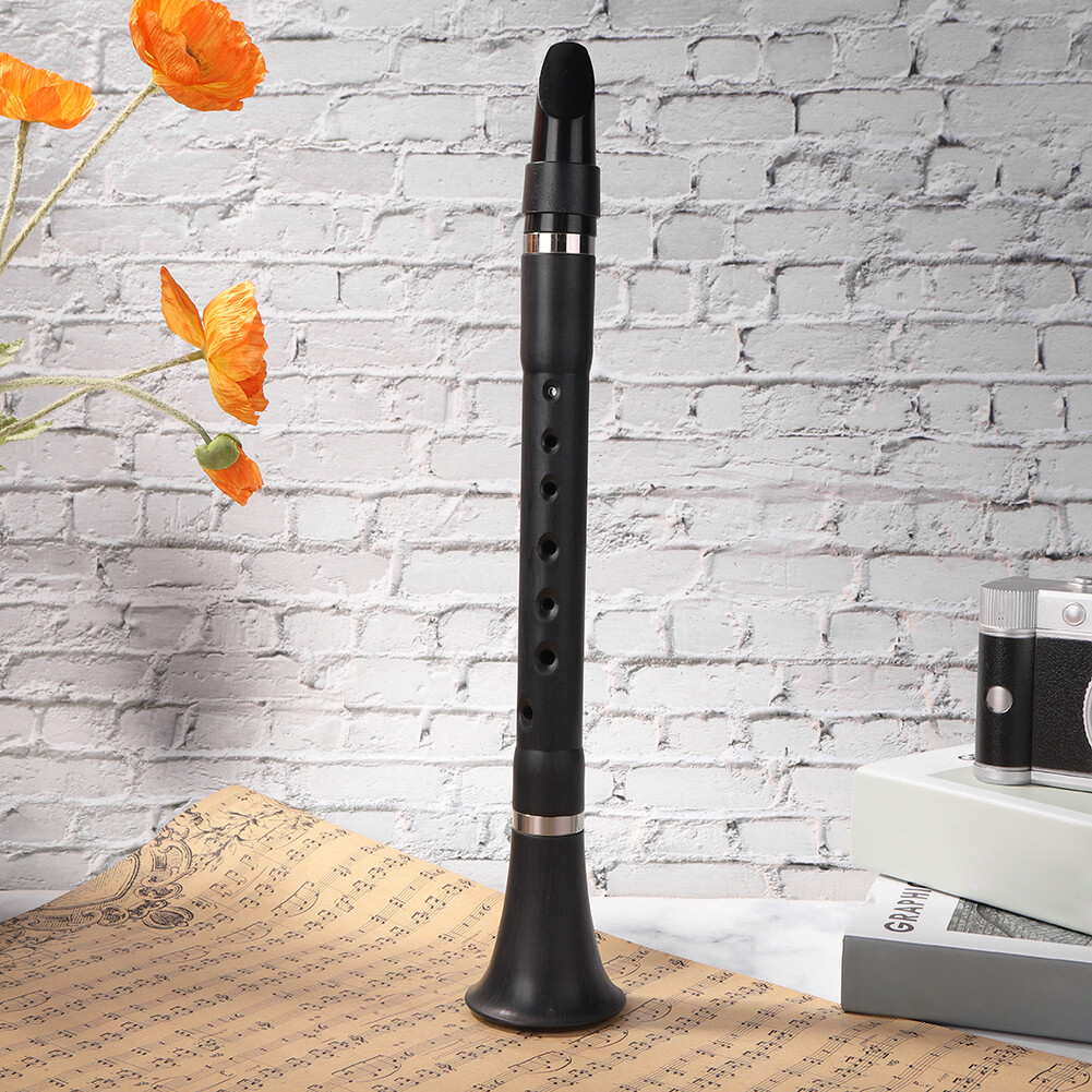 Nhạc Cụ Kèn Clarinet Dẹt Bb B Mini Bỏ Túi Cho Người Mới Bắt Đầu Practice-38X6.5X6.5CM