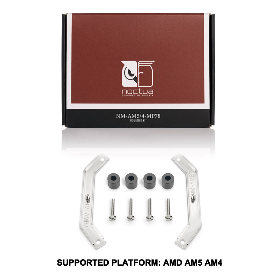 Support Ventirad AMD AM4 AM5 Kit Fixation Noctua SecuFirm2 Pour AMD AM5/AM4 - Chromax.black - Pour Ventirads 83mm Dissipatore Am4
