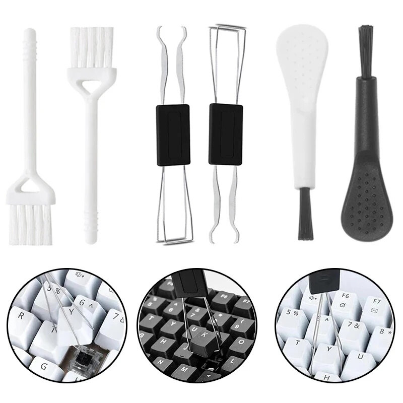 Dụng Cụ Tháo Nắp Chìa Khóa 2 Trong 1 Bàn Phím Cơ Bàn Chải Làm Sạch Thông Dụng Dụng Cụ Tháo Trục Nắp Chìa Khóa Bàn Phím Thay Thế Dụng Cụ Tháo Nút Bộ Vệ Sinh