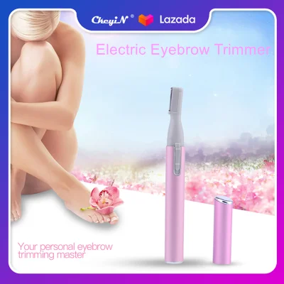Mini Eyebrow TrimmerLady Electric Body Face Hair Eyebrow Shaver (Pink)