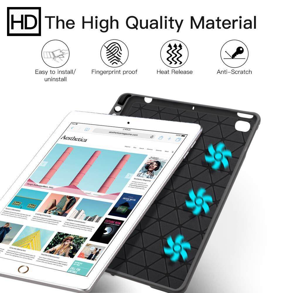 Vỏ bàn phím với hộp đựng bút chì cho iPad Mini 7 2024 A17 Pro, Bàn phím Bluetooth không dây và mạnh mẽ ngủ tự động/wake lật da thông minh bìa cho iPad Mini 6th 5th 4 3 2 1