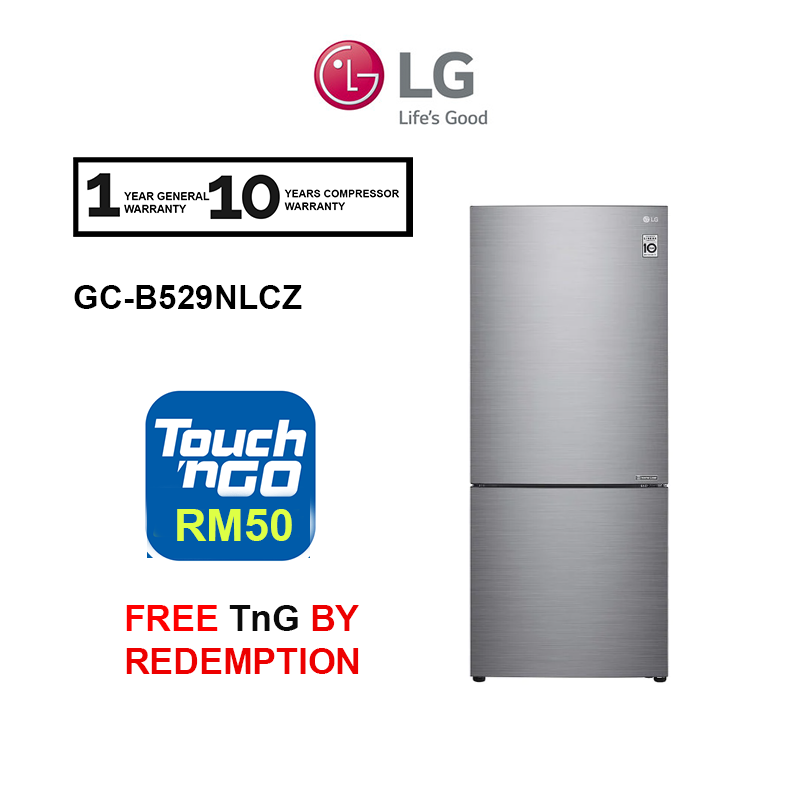 LG Fridge GCB529NLCZ IEC Gross 454L GCB529NLCZ Bottom Freezer with