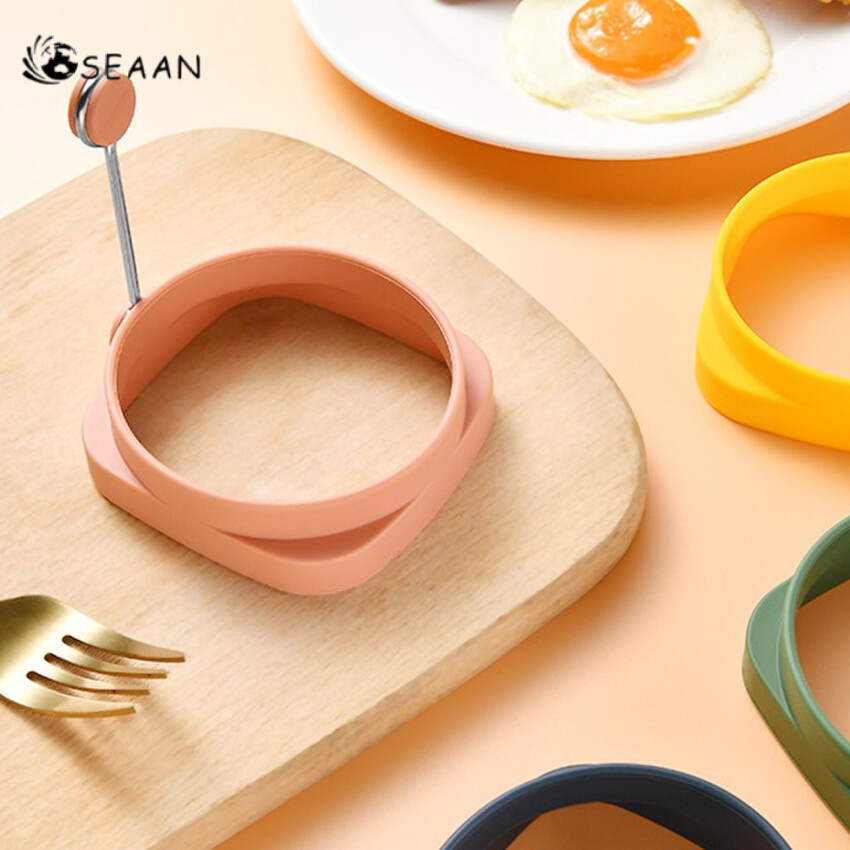Egg Fried Mold Double-Sided Round Convenient Omelet Moulds Silicone Tools Pancake Maker Molds Frying Pan Accessories