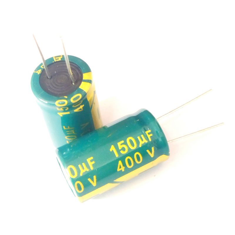 5pcs 150uf 400v 150mfd 400volt ±20% -40+105c aluminum electrolytic capacitor 18×30mm