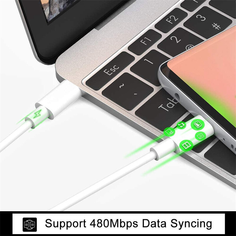 Cáp USB C Sạc Nhanh 3A 60W Type-C Sang Type-C Cáp Sạc Nhanh PD Cho Samsung Cáp Dữ Liệu