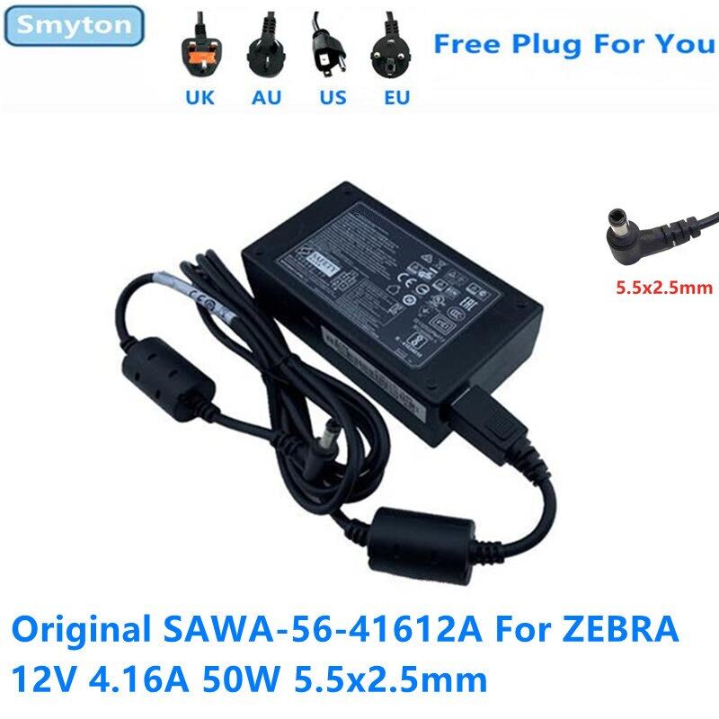Original AC Adapter Charger For ZEBRA 12V 4.16A 50W SAWA5641612A PWR