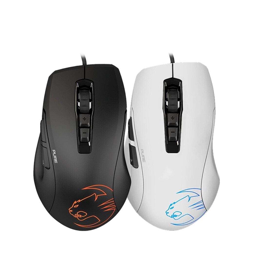 Roccat Kone Pure Sel Ergonomic Gaming Mouse (5000 Dpi Optical RGB Lighting Ultra Light) Black, ROC-11-723