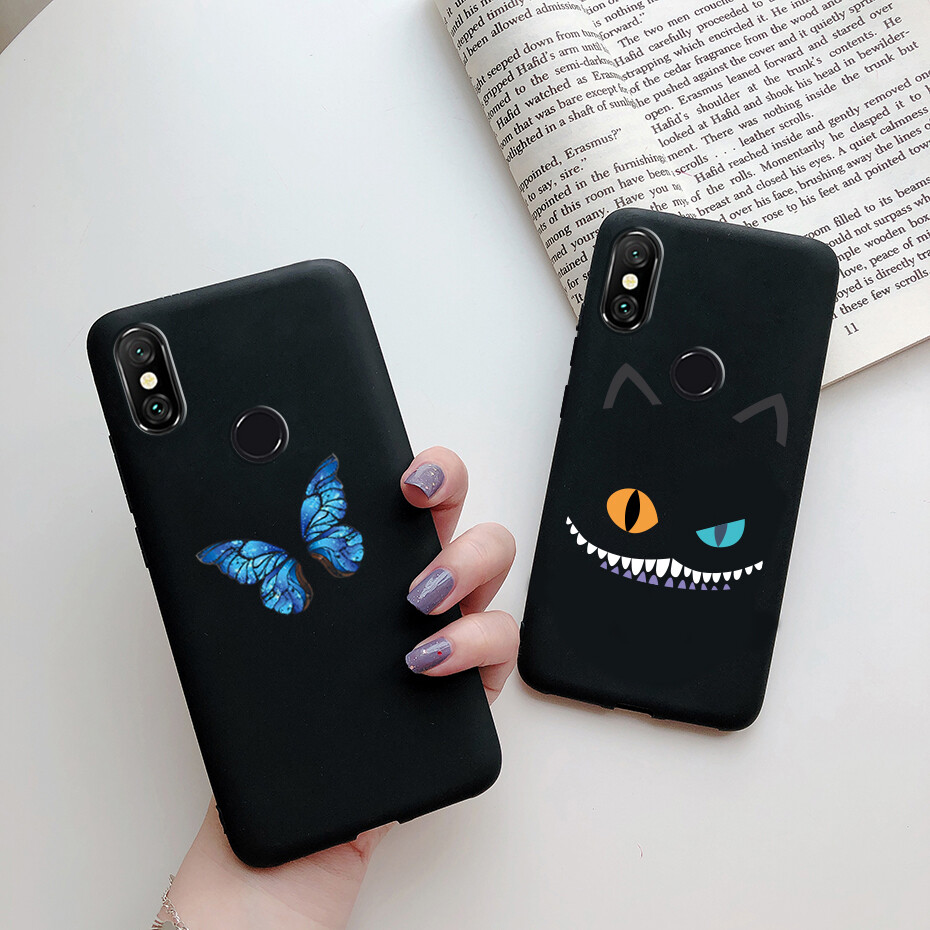 Vỏ Bọc Dành Cho Xiaomi Redmi Note 6 Pro, Ốp Lưng Ốp Lưng Chống Sốc, Ốp Điện Thoại Silicon Mềm Mờ Dễ Thương
