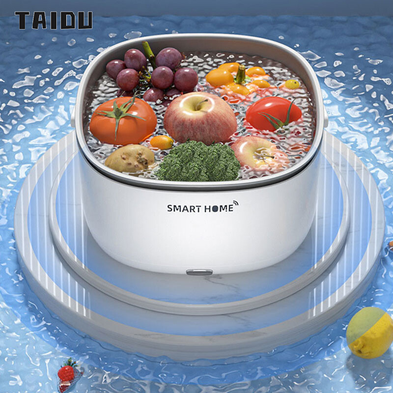 TAIDU Household fruit and vegetable cleaning machine Fruit raw material cleaning and dishwasher residue removal machine