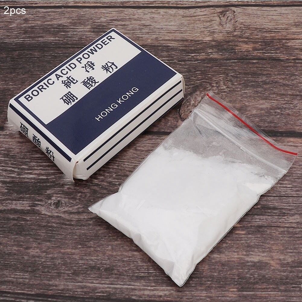2 Boxes Boric Acid Powder Jewelry Cleaning Tool Welding Tool Processing Accessory