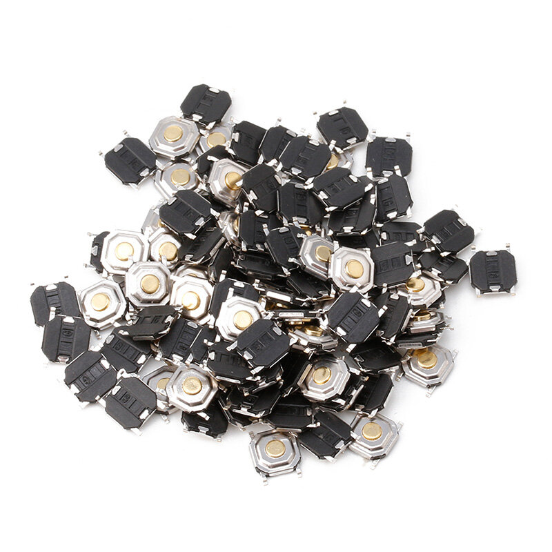 [Bán Chạy] 100 X Công Tắc Nhỏ Chống Nước Công Tắc Nhấn Nút Bấm Xúc Giác Momentary SMD 4 Pin