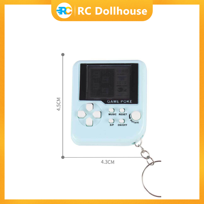 Graduation Gift Mini Handheld Electronic Game Toy Multicolor Cute Key Chain Pendant Nostalgic Toy