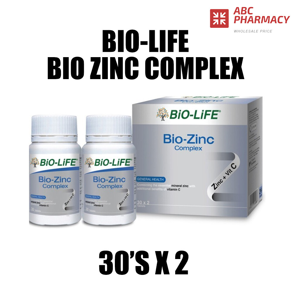 BIOLIFE BIO ZINC 30'SX2 (EXP06/2024) Lazada
