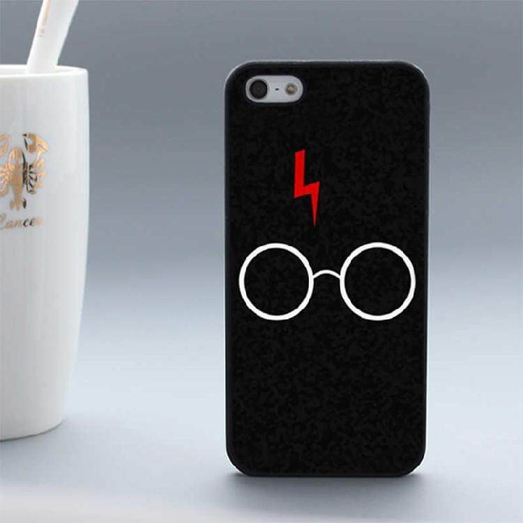 Merah Meringankan Bekas Luka dan Kacamata Harry Potter Cover UNTUK iPhone 5C 6 S 7 7 Plus X XR Xsmax VIVO Oppo Huawei XIAOMi Casing Ponsel Samsung