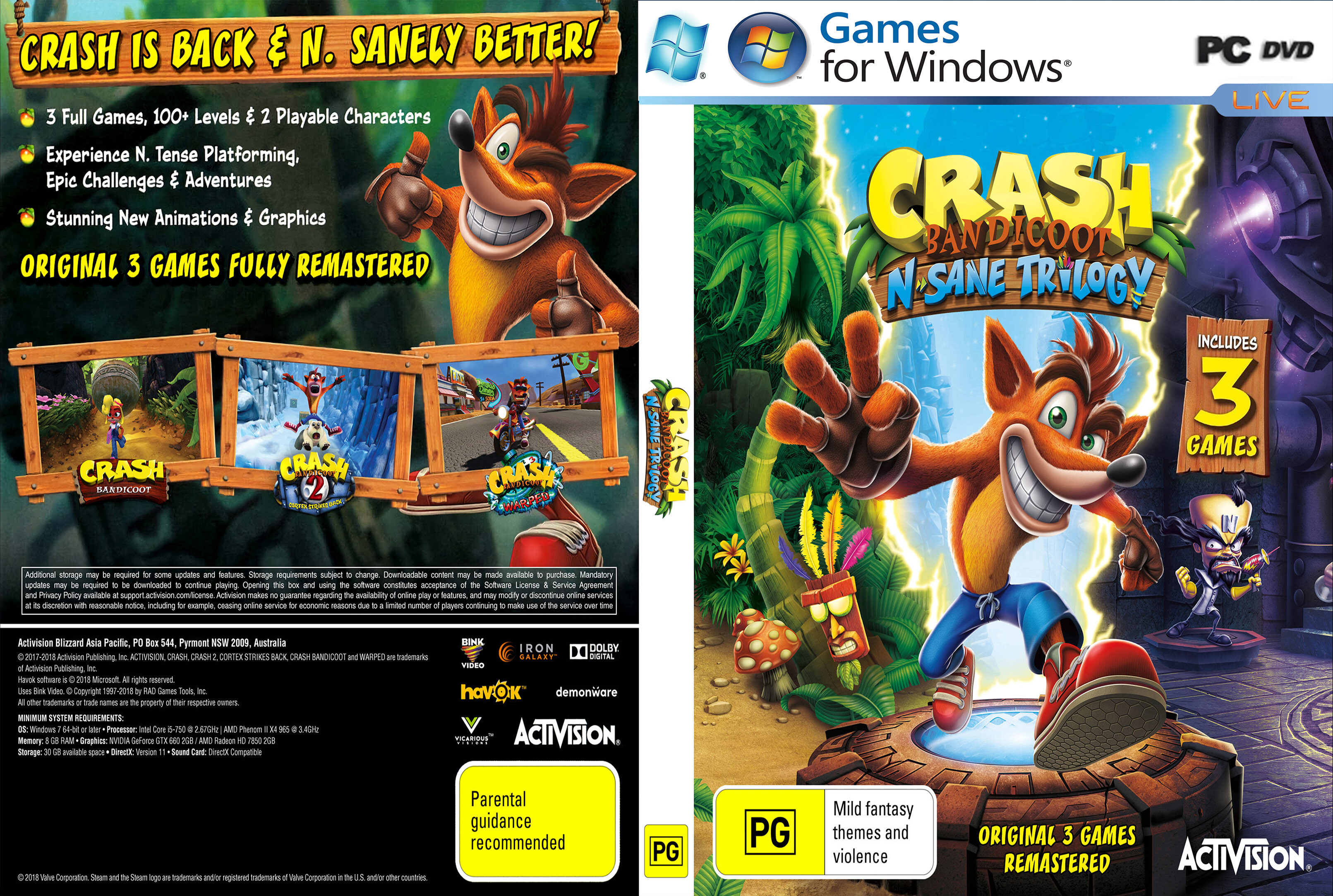 Crash Bandicoot N Sane Trilogy PC GAME Offline INSTALLATION Lazada