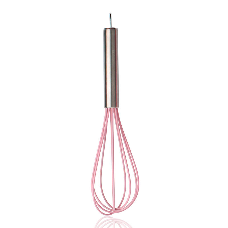Houseeker Kitchen Mixer Egg Beater Tool Silicone Eggbeater Handle Whisk Baking Gadget