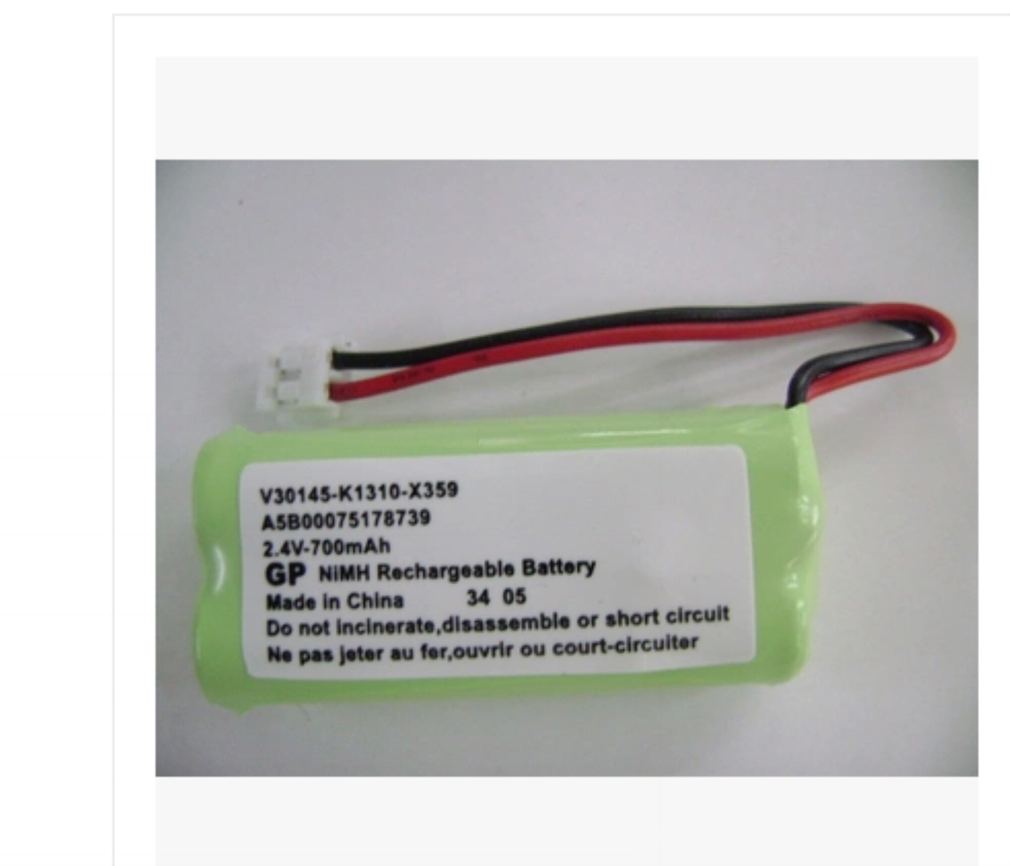 2023 New New US GM/GE cordless phone battery AAAx2 (2.4V700MAH) Lazada PH