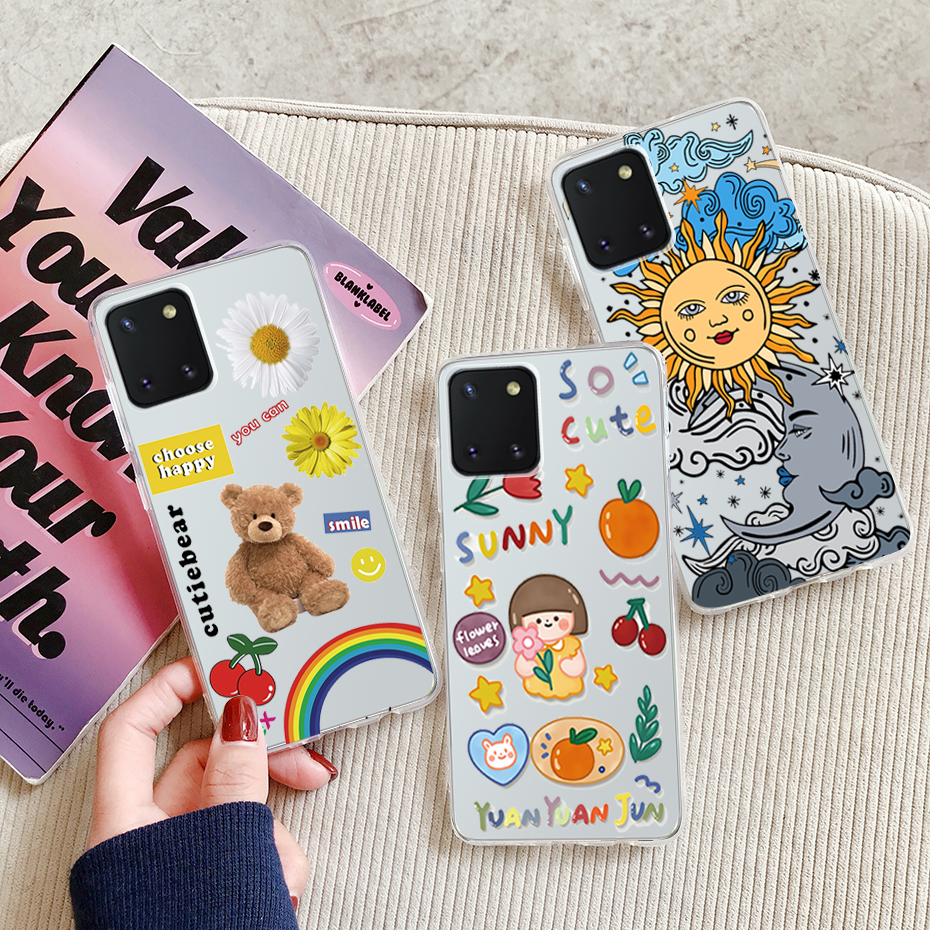 For Samsung Galaxy Note 10 Lite Case Soft Silicone TPU Back Cover Phone Case For Samsung Galaxy Note 10 Lite Casing