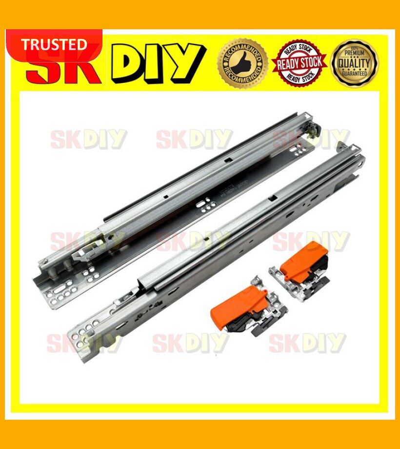 Heavy Duty Undermount Drawer Slide With Soft Close Rail Laci Undermount