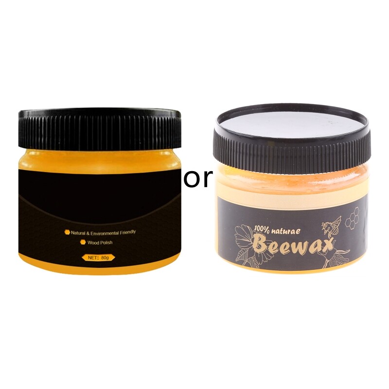 Natural Beeswax Traditional Wood Wax Polish Furniture Care Oil Wax Wood Polish Wax Floor Dining Table Renovation Beeswax