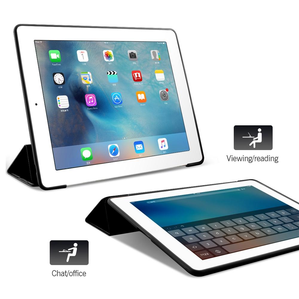 Trường hợp cho iPad 2/3/4 Ốp Lưng Ốp Lưng Mềm Mại Nghiêng của với Tự Động Ngủ/Đánh thức da PU Thông Minh cho iPad 4 3 2 Vỏ Bảo Vệ