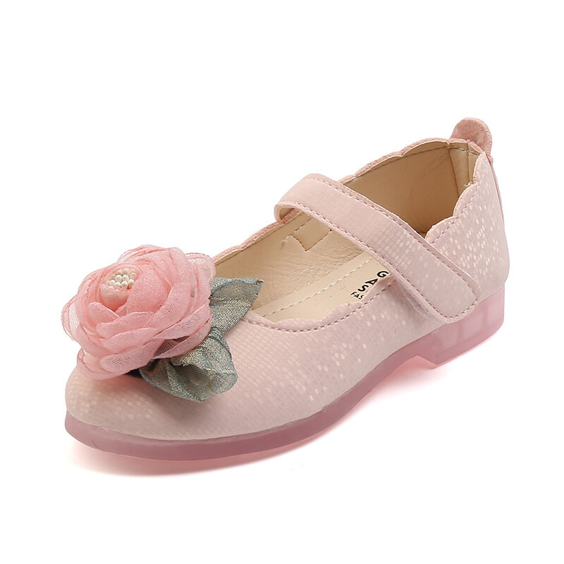 [Ready Stock] Girls Princess Shoes Fashion Children's Small Leather Shoes Soft Sole Laces 1-6 Years Old Dance Shoes Girls Single Shoes