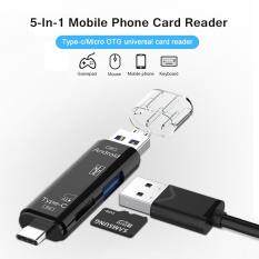 Đầu Đọc Thẻ Nhớ 5 Trong 1 USB 3.0 SD TF Bộ Chuyển Đổi OTG Cho Loại C / USB / Micro USB