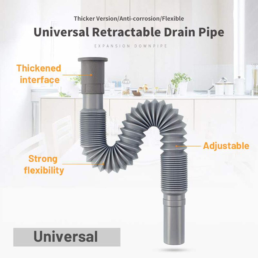 Toolstar 1Pcs Universal Bathroom Flexible Pipe Sink Basin Water Drain
