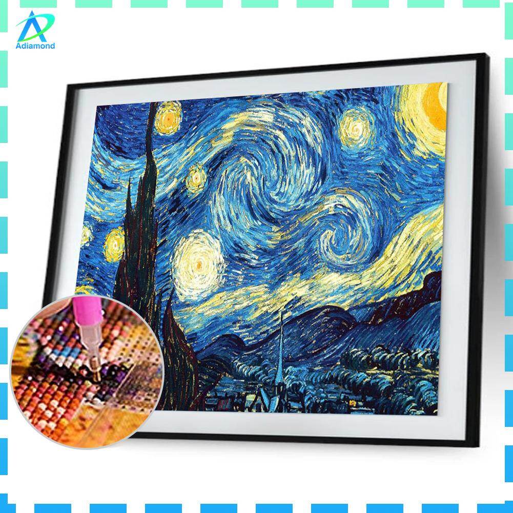 Starry Night 5D Full Drill Diamond Painting Embroidery DIY Cross Stitch