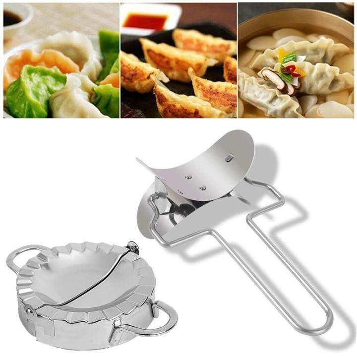 2x Stainless Steel Dumpling Mould Press Meat Pie Pastry Maker Dough Cutter