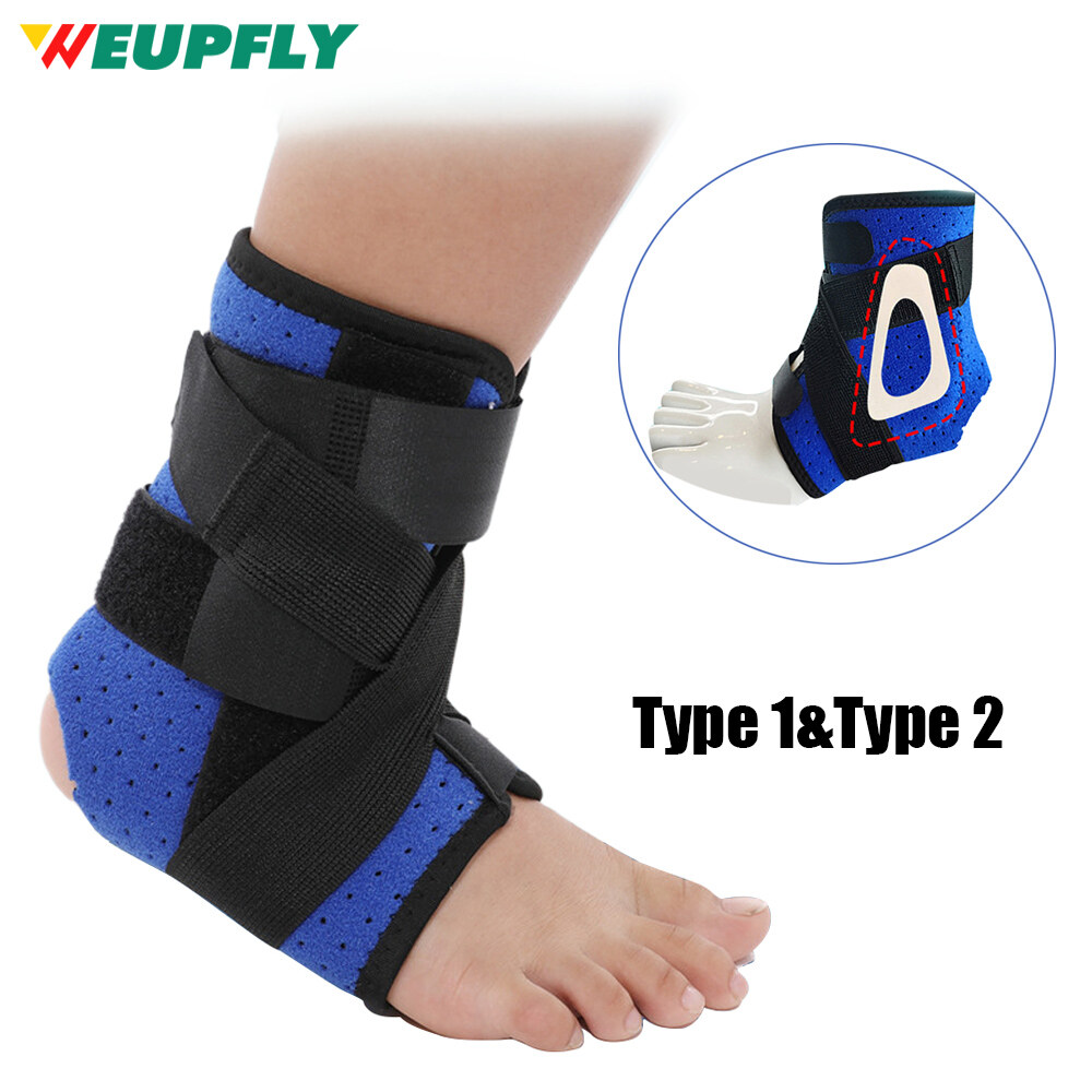 1Pcs Ankle Brace with Splint for Kids, Adjustable Ankle Stabilizer Breathable Compression Ankle Support for Sprain,Sprained Ankle, Tendon,Injury Recovery