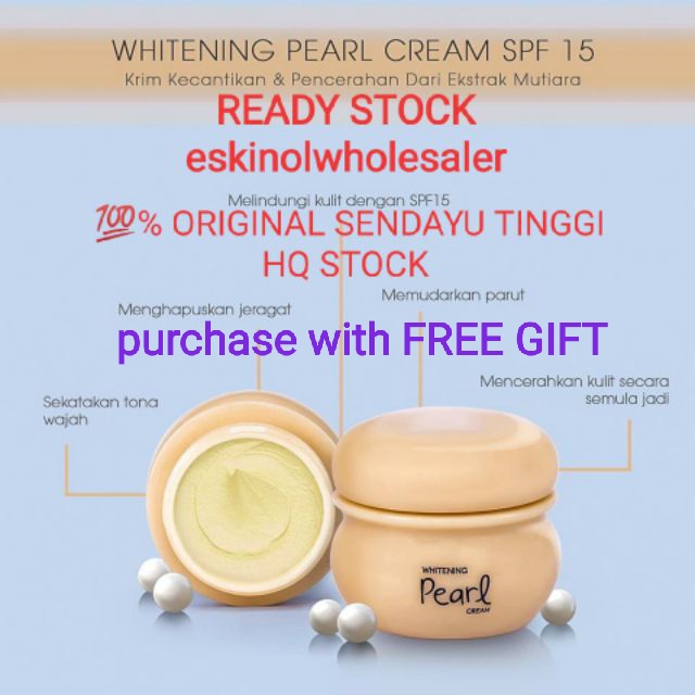 100 Original Sendayu Tinggi Pearl Cream Spf 15 Lazada