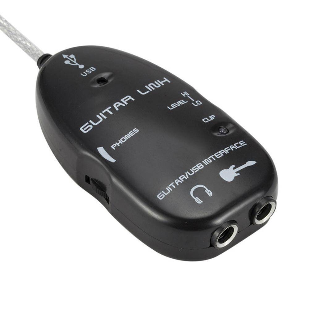 Guitar to USB Interface Link Cable Adapter Audio Connector Recorder for PC/Computer