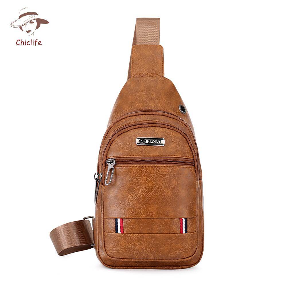 Daily Anti-theft Men Chest Shoulder Bag Casual Multi-pocket Waist Crossbody Tote Messenger Pack