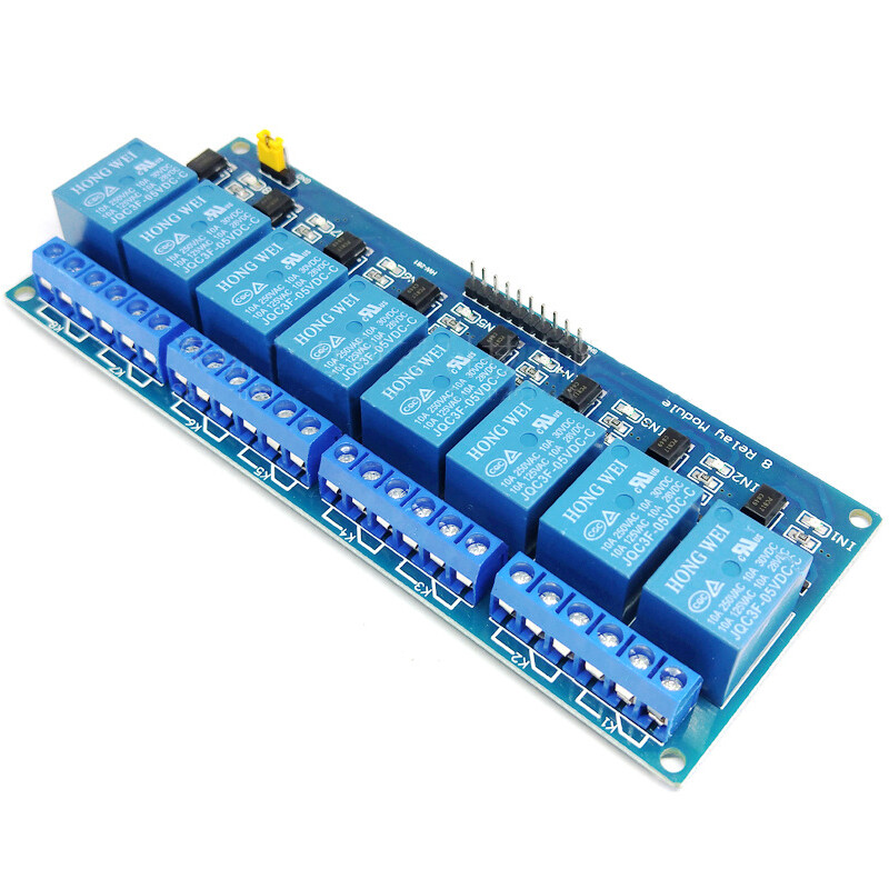 PLC relay module 8 channel 5V relay module with isolated optocoupler supports AVR/51/PIC microcontroller
