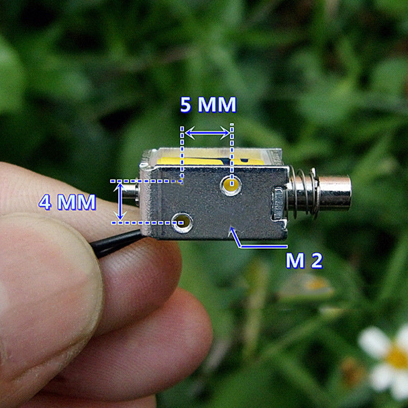 BOKALI 1PCS New 3~6V Mini DC Solenoid Electromagnet Push Pull Through Type Electric Magnet
