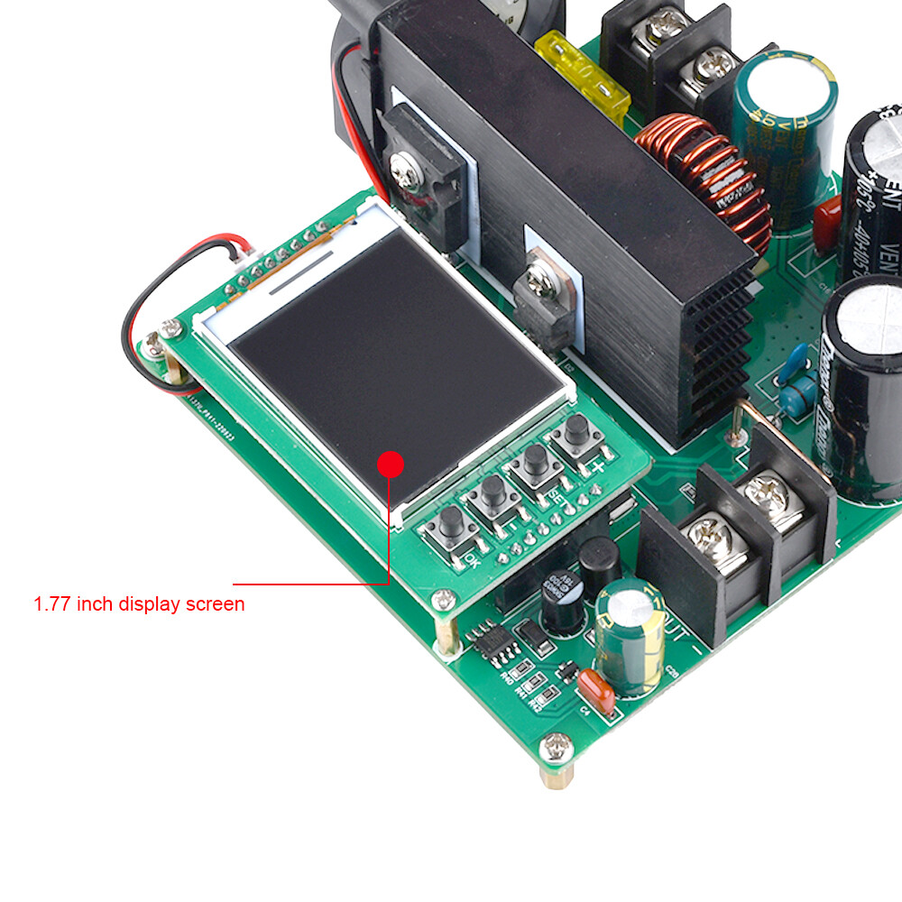 DC Boost Converter CNC 9V~60V to 10V~120V 15A 900W Adjustable Voltage Regulator Module with Cooling Fan
