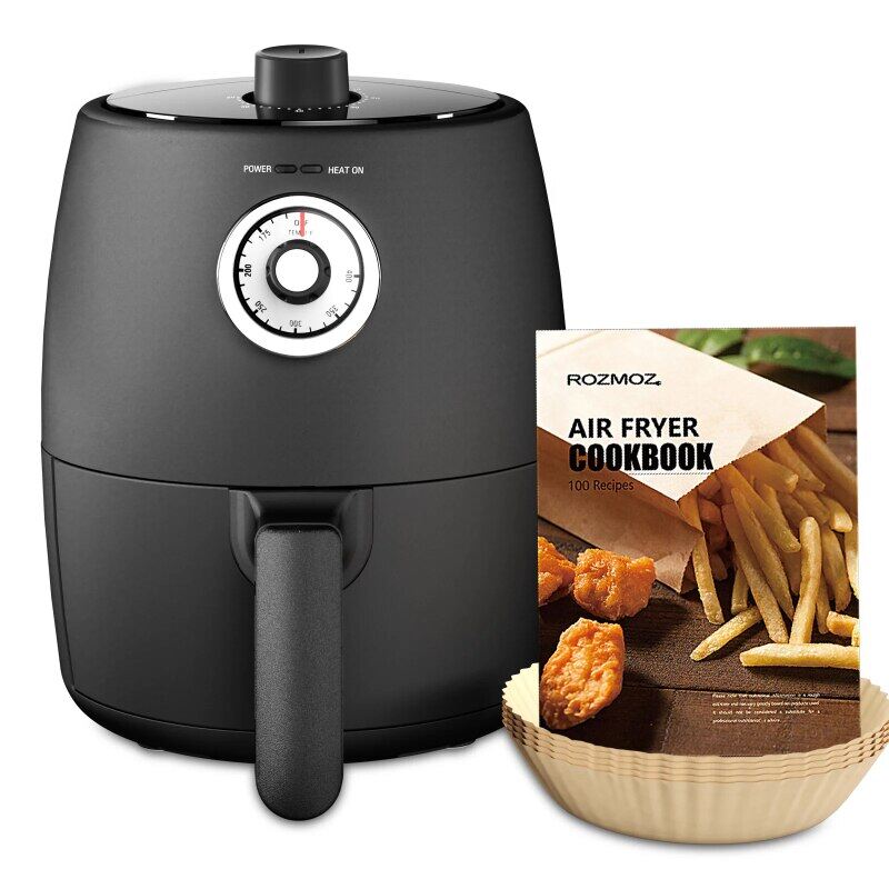 Moosoo Air Fryer 2 Quart, Small Compact Air Fryer, With Adjustable Temp
