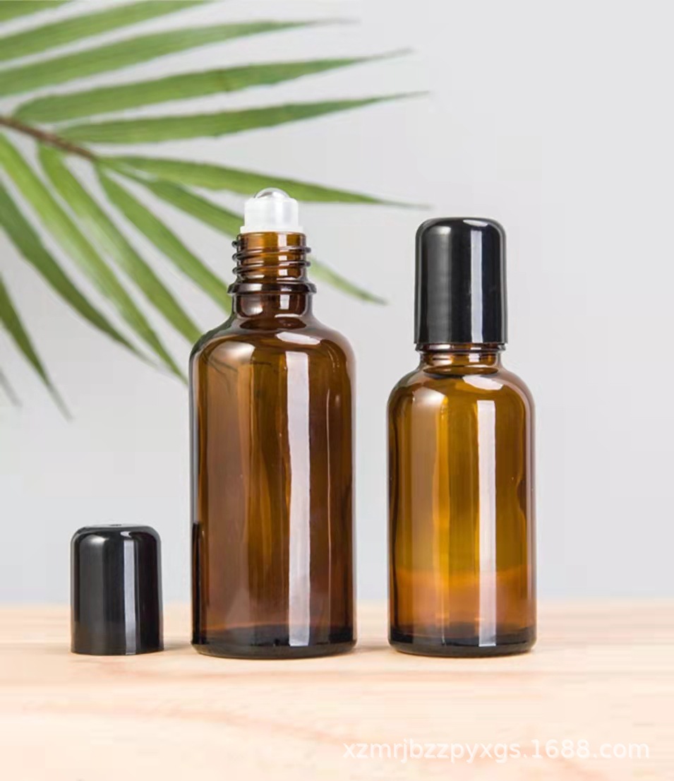 3ML 10ML Roller Oils Essential Containers Bottle With Steel Stainless Amber Roll Glass