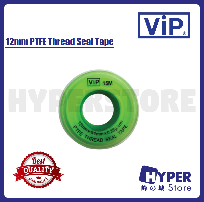 VIP 12mm PTFE Thread Seal Tape / Pita Segel Benang 螺纹密封带 | Lazada