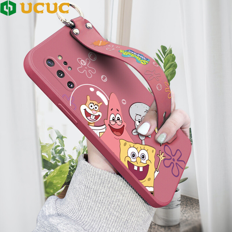 UCUC Phone Case For Samsung Galaxy Note 10 Plus Pro Note 10 Lite/Note10 Case For Girls Cartoon Anime Case Square Edge Liquid Silicone Full Cover Camera Shockproof Protection Cases