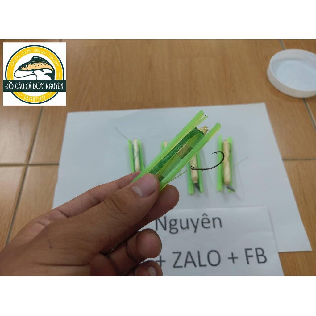 5 bộ phao bắp, chì, lưỡi, cước câu cá rô, cá suối, ao , cá nhỏ