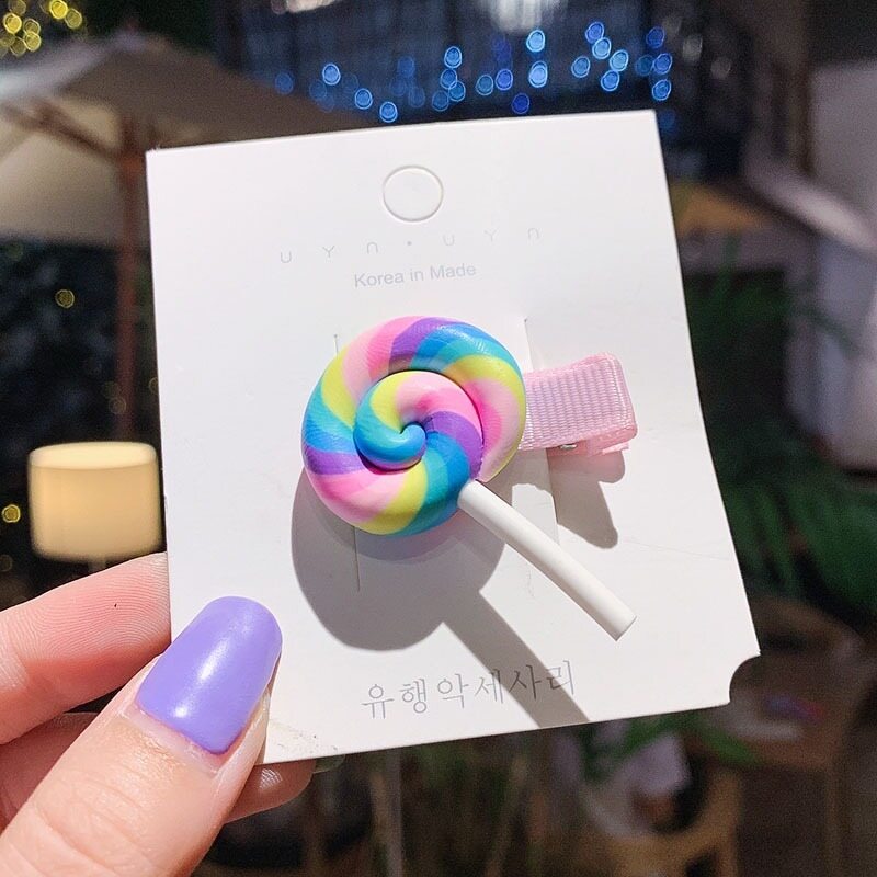 Kẹp Tóc Cầu Vồng Dễ Thương Cho Bé Gái