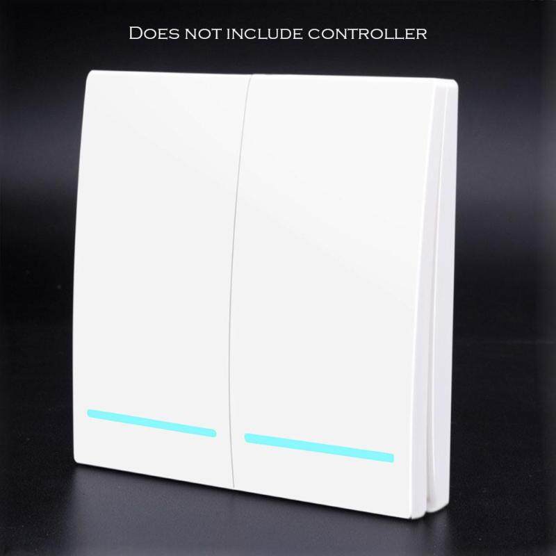 SMATRUL NEW (In stock) 433Mhz Wireless smart Light Switch push RF Remote Control 1000W 50M AC 110V 220V 240V Receiver Wall Panel button Bedroom Lamp 1 2 gang 1 2 receiver