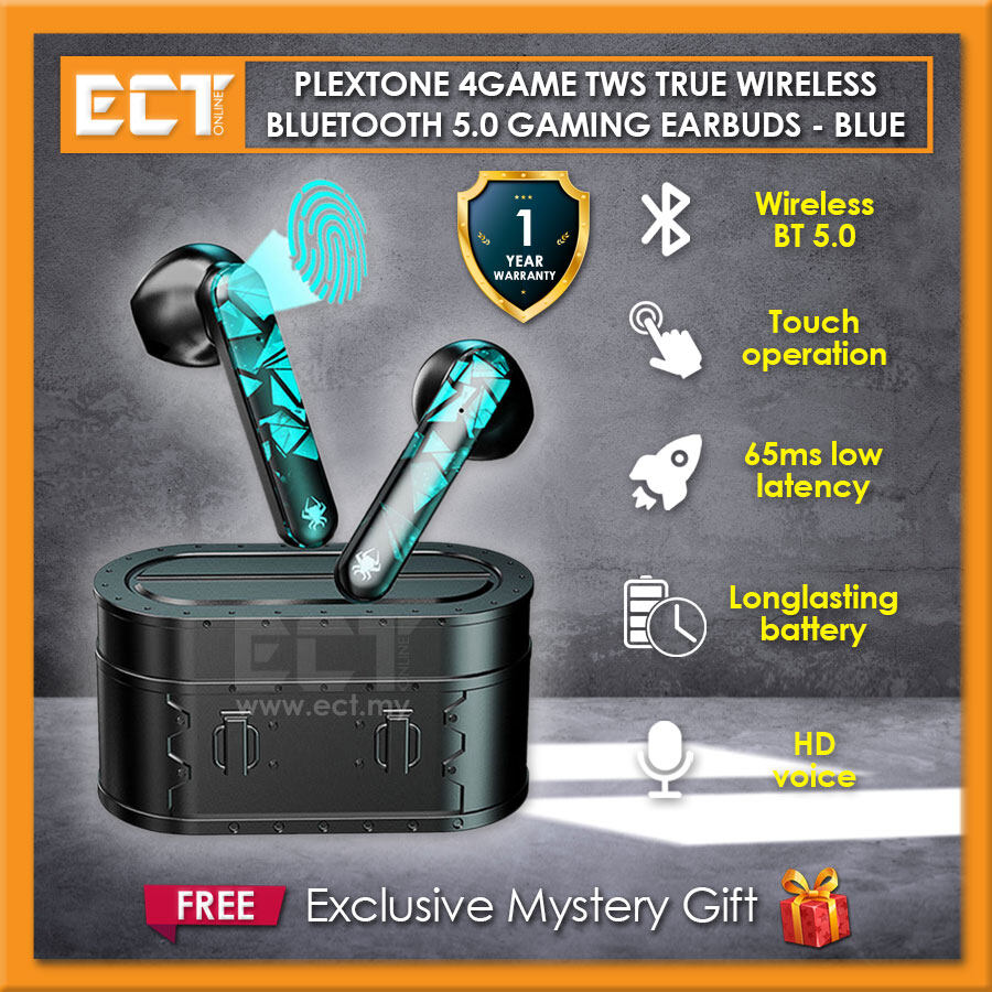 Plextone 4Game TWS True Wireless Bluetooth 5.0 65ms Ultra Low