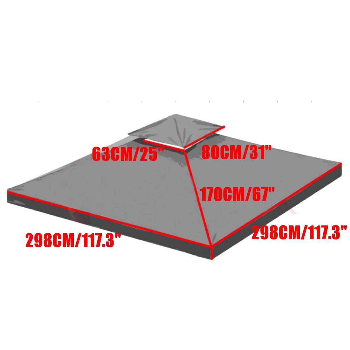 3x3 m Lều Tán Vọng Lâu Mái Hiên Bật Lên Ngoài Trời Sân Vườn Bóng Thay Thế