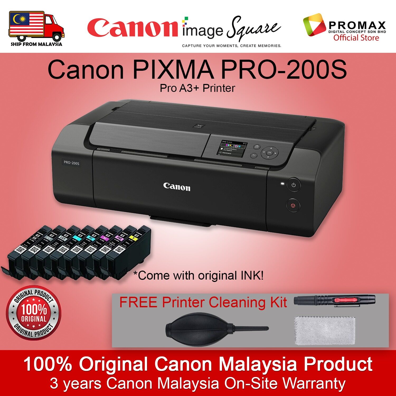 Canon Pixma Pro 200 ORIGINAL CANON PIXMA PRO-200 Wireless