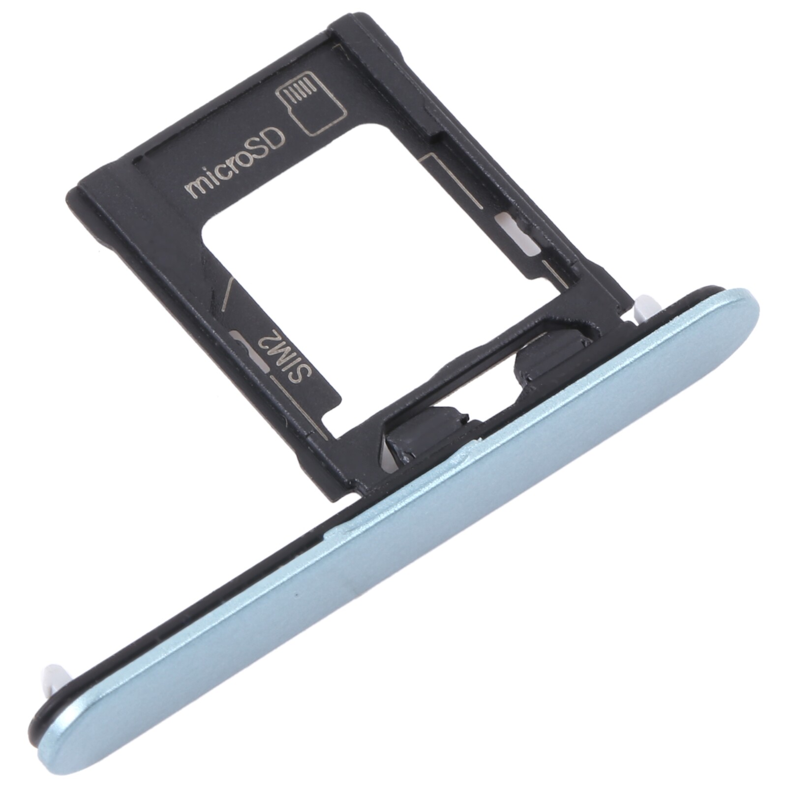 For Sony Xperia XZ1 Compact Original SIM Card Tray + Micro SD Card Tray (Black)