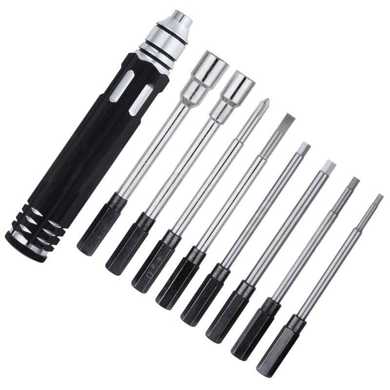 Pocket 8 in 1 Screwdriver Hobby Tools Kit for RC Car Drone Plane Hex Spanner Socket Hexagon H1.5 H2.0 H2.5 H3.0