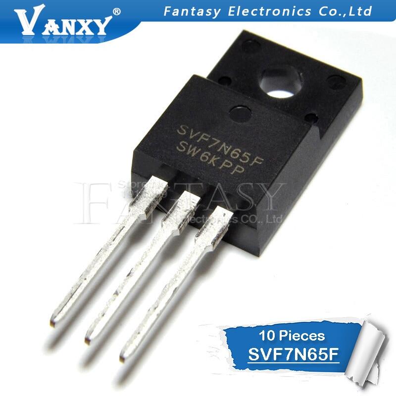 10PCS SVF7N65F TO 220F SVF7N65 7N65 7A 650V ถึง220ใหม่เดิม ...